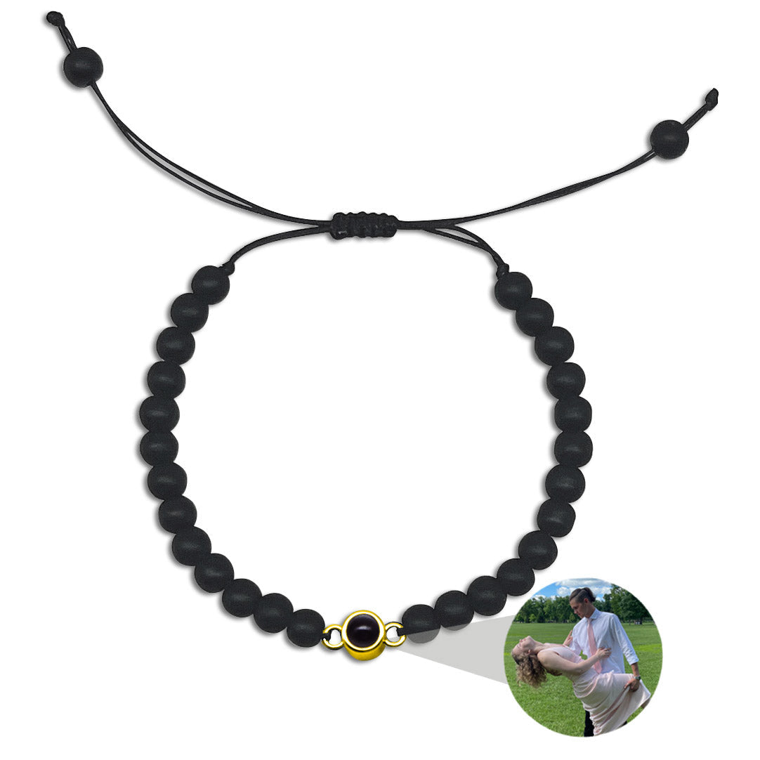 Personalized Beaded Projection Photo Bracelet