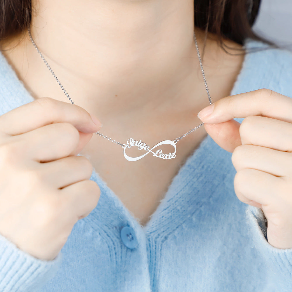 Personalized Infinity Necklace with Names
