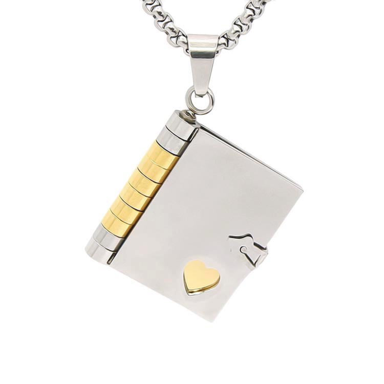 Custom Book Necklace, Any Message Inside