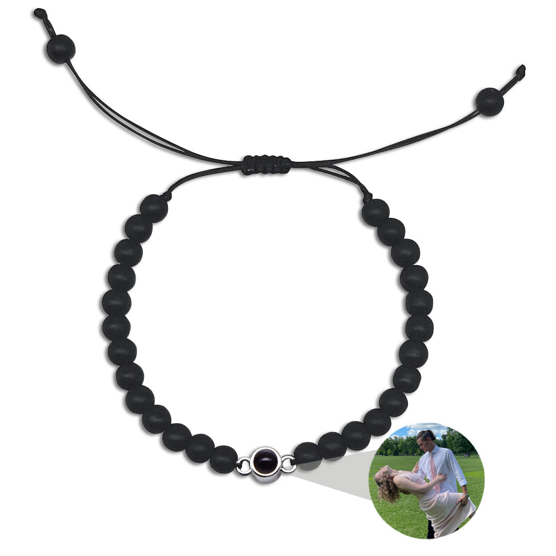 Personalized Beaded Projection Photo Bracelet