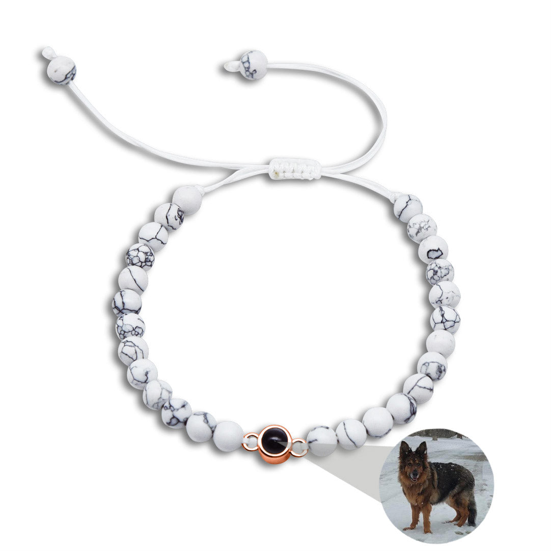 Personalized Beaded Projection Photo Bracelet