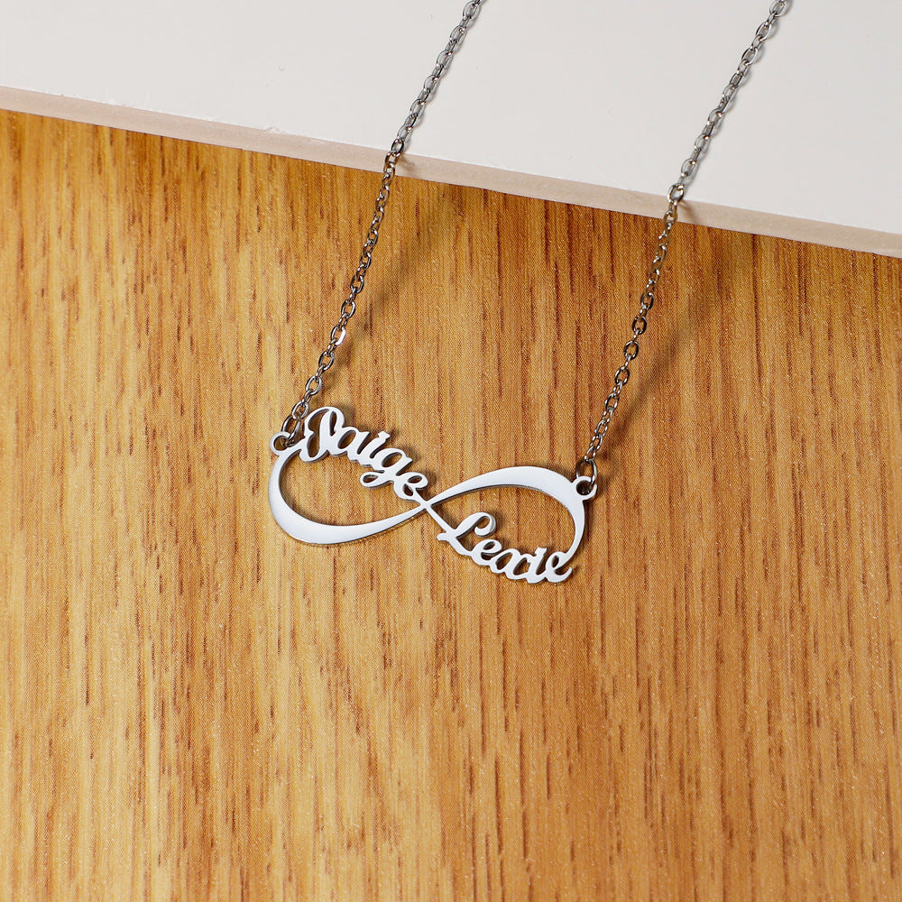 Personalized Infinity Necklace with Names