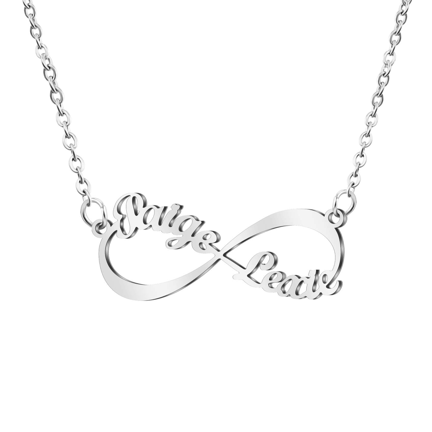 Personalized Infinity Necklace with Names