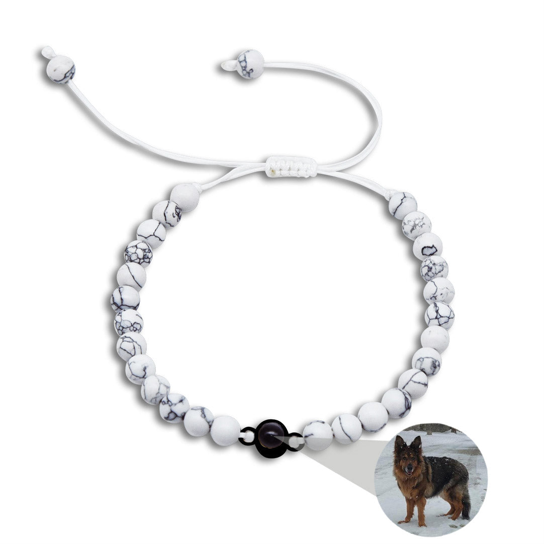 Personalized Beaded Projection Photo Bracelet