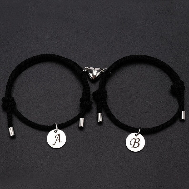 Custom Letters Magnet Attract Bracelets